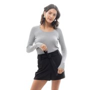 Belted Short with Front Pockets