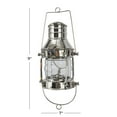 thumbnail image 3 of DecMode Silver Brass Decorative Candle Lantern with Handle, 3 of 8