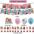 thumbnail image 2 of 32 PCS For Like Nastya Cartoon Themed Birthday Party Decorations Set – Includes Banner, Cake Topper, 18 Balloons, 12 Cupcake Toppers and Party Supplies, 2 of 6