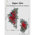 thumbnail image 3 of Wedding Arch Flowers Kit - 35 Inch Extended Size Artificial Flower Swag Set of 2 for Fall Wedding Decor Welcome Signs, Wedding Decorations for Reception Ceremony Outside, 3 of 5