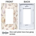 thumbnail image 3 of Yayeee Rocker Switch Wall Plate 1-Gang 4.6"x2.9" Home Decorative Outlet Cover, Colorful Watercolor Seashells, 3 of 6