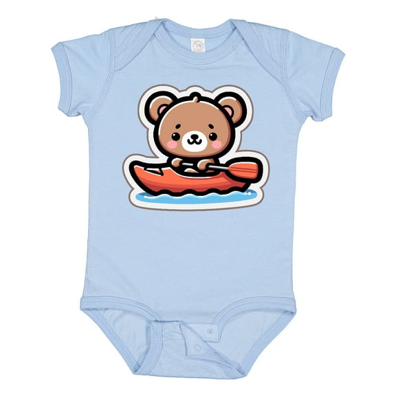 Inktastic Kayaking Future Kayaker Bear Boys or Girls Baby Bodysuit