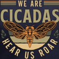 thumbnail image 3 of CafePress - Cicadas We Are Cicadas Hear Us Roar Flying Insects Women's V Neck T Shirt - Women's V-Neck Dark T-Shirt, 3 of 4
