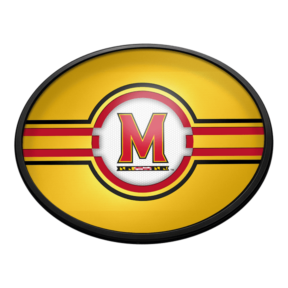 Maryland Terrapins: Oval Slimline Lighted Wall Sign