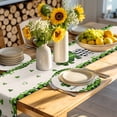 thumbnail image 4 of St. Patrick's Day Round 13 Inch Placemats Set of 6, Green and Black Checkered Lucky HeatResistant Non Slip Place Mats for Dining Table, Wipeable Braided Kitchen Table Mats for Housewarming, 4 of 9