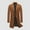 Coffee Wool Blend Overcoat for Men, variant on Mens Wool Blend Overcoat Fashion 2025 Trendy Classic Solid Coat Turndown Collar Jacket Tweed Design Casual Workout Long Sleeve Clothes Brown XL