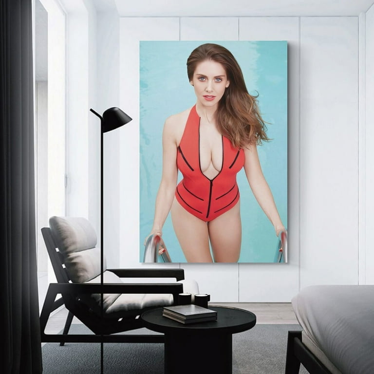 Most Appealing Female Celebrities Alison Brie Sexy Poster Painting On  Canvas Wall Art Poster Scroll Picture Print Living Room Walls Decor Home  Posters 24x36inch(60x90cm) - Walmart.com