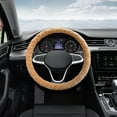 thumbnail image 4 of TOPRenddon Universal 38cm Elastic Steering Wheel Cover - Winter Plush, Warm Handle, Easy Installation, 4 of 6