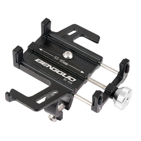 Toudaret Bicycle Phone Holder Screw Mounted Adjustable Knob Anti-slip Shockproof Aluminum Alloy Phones Fixing Universal Handlebar Motorbike Mount Stand Motorbike Accessories