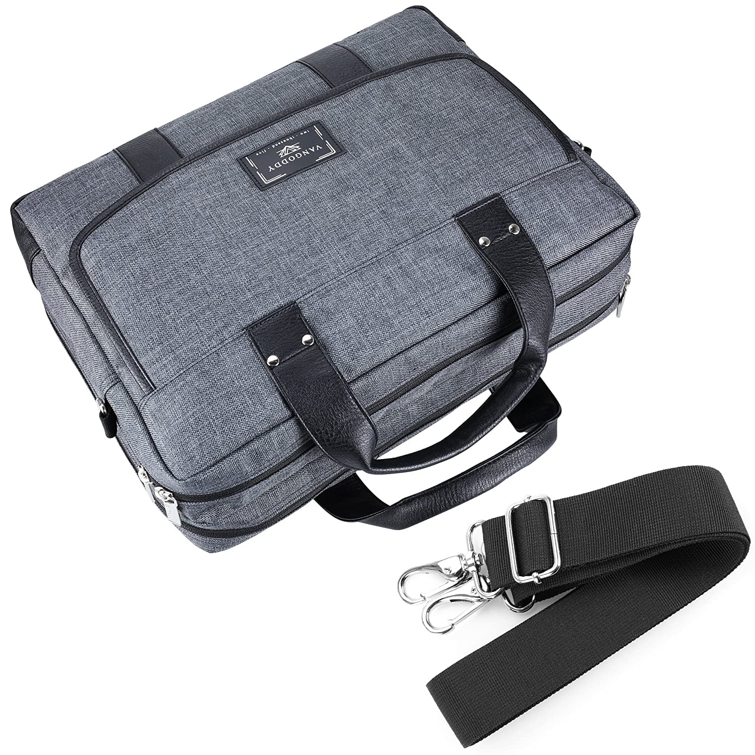 Alienware M17 Inspiron WGS Water Resistant Laptop Shoulder Bag Briefcase Crossbody Tote for Dell Precision Vostro G7 15 Latitude and Wireless Mouse with Headphone