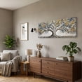 thumbnail image 2 of Large White Trees of Life Canvas Wall Art, Creative Trees Decor Painting Canvas Print for Living Room, Bedroom, Office Decorations, Gifts for Men, 2 of 7