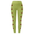 thumbnail image 5 of Fiaer Christmas Leggings for Women Trendy Plus Size Glass Printed Yoga Pants High Waisted Slim Fit Funny Graphic Workout Trousers Green XL, 5 of 5