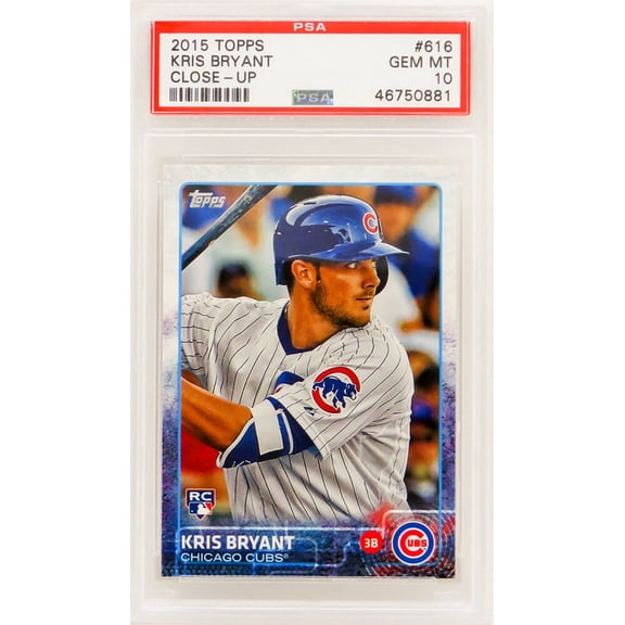 Kris Bryant (Chicago Cubs) 2015 Topps Close-Up Baseball #616 RC Rookie Card - PSA 10 GEM MINT