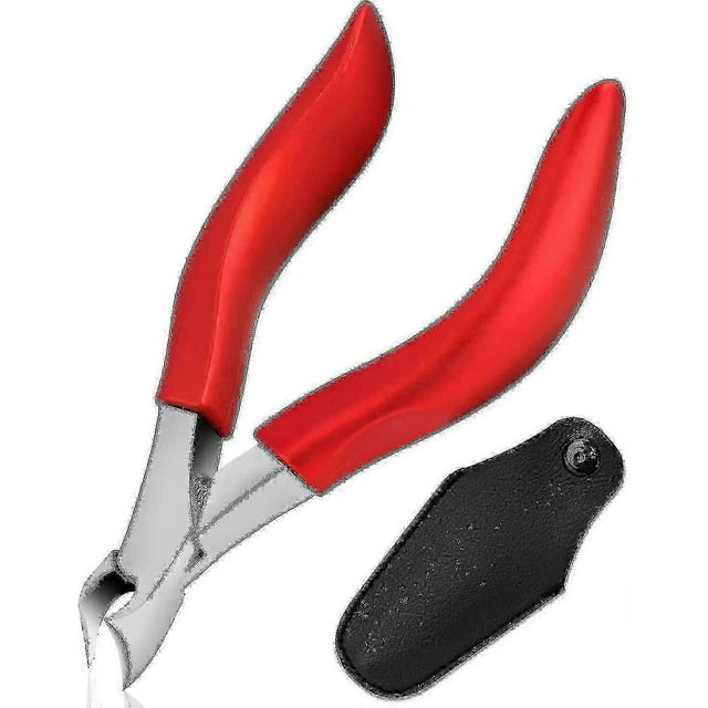 Toenail Clippers For Elderly, Used For Thick Toenails Fungi Toenails Ingrown Toenails. Long Handle, Leather Packaging, Safe