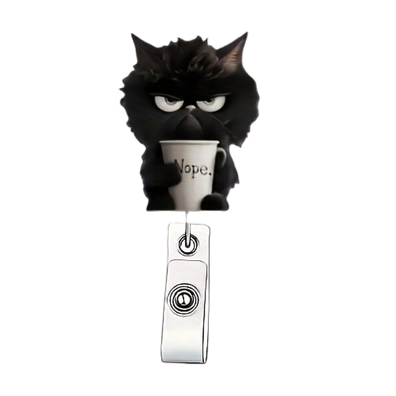 Funny Badges Reel,Badges Holder with Retractable Clip Work Badge Clip for Hospital Worker Doctor Teacher Decors