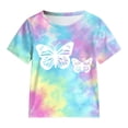 thumbnail image 5 of felwors Girls Summer Outfits 2Pcs Kids Clothes Girls Tie Knot Front Tops T-Shirts and Casual Short Sets 4-7Y (5-6 Years,Sky Blue), 5 of 6