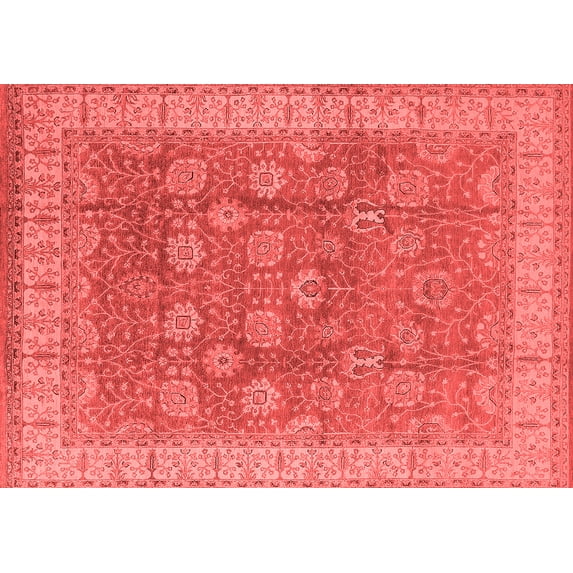 Ahgly Company Indoor Rectangle Oriental Red Traditional Area Rugs, 8' x 12'