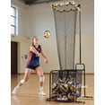 thumbnail image 3 of Filet d'Entraînement pour Dresseur de Volleyball avec Hauteur et Angle Réglables - 5 Réglages, Roues Verrouillables, Équipement Portable d'Entraînement aux Pointes pour l'Intérieur et l'Extérieur, 3 of 8