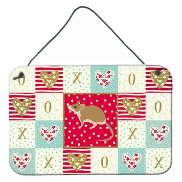 Carolines Treasures CK5453DS812 Spiny Mouse Love Wall or Door Hanging Prints 8x12 multicolor