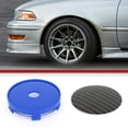 thumbnail image 2 of Unique Bargains 60 mm 2.36" Carbon Fiber Pattern Blue Black Wheel Hub Center Caps Wheel Hub Caps Covers Protectors, 2 of 6