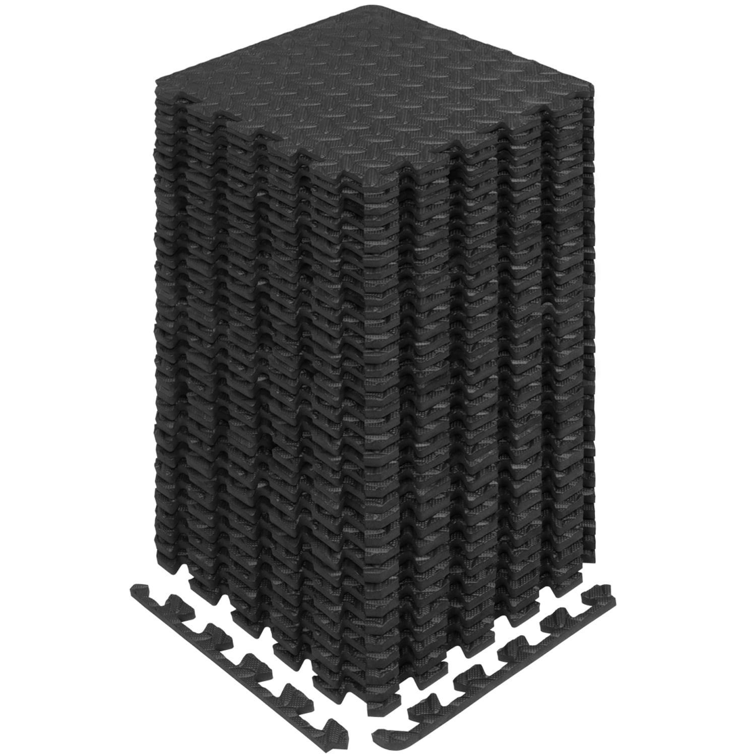 Yes4All Interlocking Exercise Foam Mats - Cover 36 Sq. Ft. (36 Pieces, Black) - Walmart.com