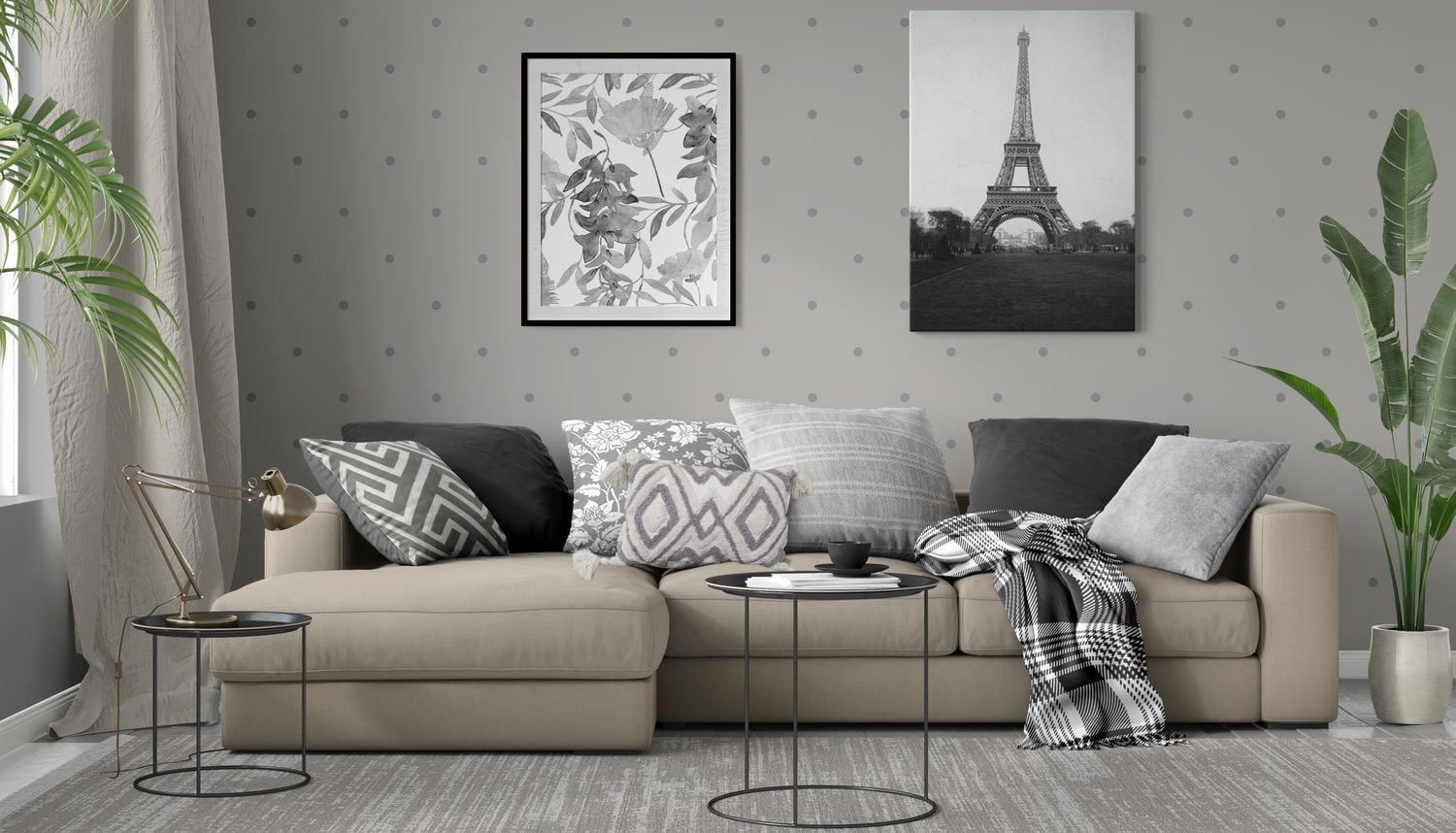 Coussin décoratif marguerite hometrends Coussin 18x18"