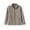 #120-Khaki, variant on Kakii Men's Quilted Robe, Sherpa Fleece Lined Button Down Long Sleeve Loungewear, Winter Warm Plush Top with Pockets