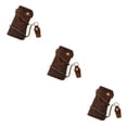 thumbnail image 4 of Cartera de cuero Minnieouse para hombre cadena de bloqueo antirrobo con cremallera tarjetero monedero Type1 NO1, 4 of 6