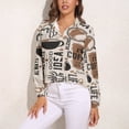 thumbnail image 3 of Coffee Themed Long Sleeve Blouse Woman Streetwear Casual Shirts Summer Oversize Woman Streetwear Clothing Birthday Present, 3 of 7