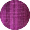 thumbnail image 1 of Ahgly Company Indoor Round Solid Purple Modern Area Rugs, 7' Round, 1 of 4