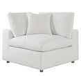 thumbnail image 5 of Modular Sectional Deep Sofa Set, White, Fabric, Modern Contemporary, Living Lounge Cafe Room Hotel Lobby Hospitality, 5 of 10