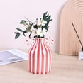 thumbnail image 5 of Black and White Ceramic Vase, Mid Century Modern Striped Small Vases for Flower&pampas Grass Centerpiece, Black White Checkered Vase for Dining Table Kitchen Tabletop Minimalist Decorative, 5 of 7