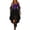Purple, variant on Women's Dress Cold Shoulder Sleeveless Solid Color Chiffon Butterfly Sleeve Gothic Irregular Hem Dress for Lolita Cosplay,Black,L