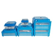 INTBUYING Blue Egg Incubator Poultry Hatcher with Egg Turning 16/36/64/128/256 Eggs