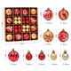thumbnail image 2 of Pelota Bola de ambiente navideño respetuosa con el medio ambiente para regalo de año nuevo rojo dorado Ehuebsd Libre de BPA, 2 of 2