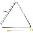 thumbnail image 2 of Triangle Percussion à Main avec Striker, Rythme Triangles en Acier Instrument de Musique Engageant Musicalement les Enfants avec Striker Rythme Triangle Percussion à Main Instrument Éducatif, Tailles Disponibles 4-10 Pouces, 2 of 7