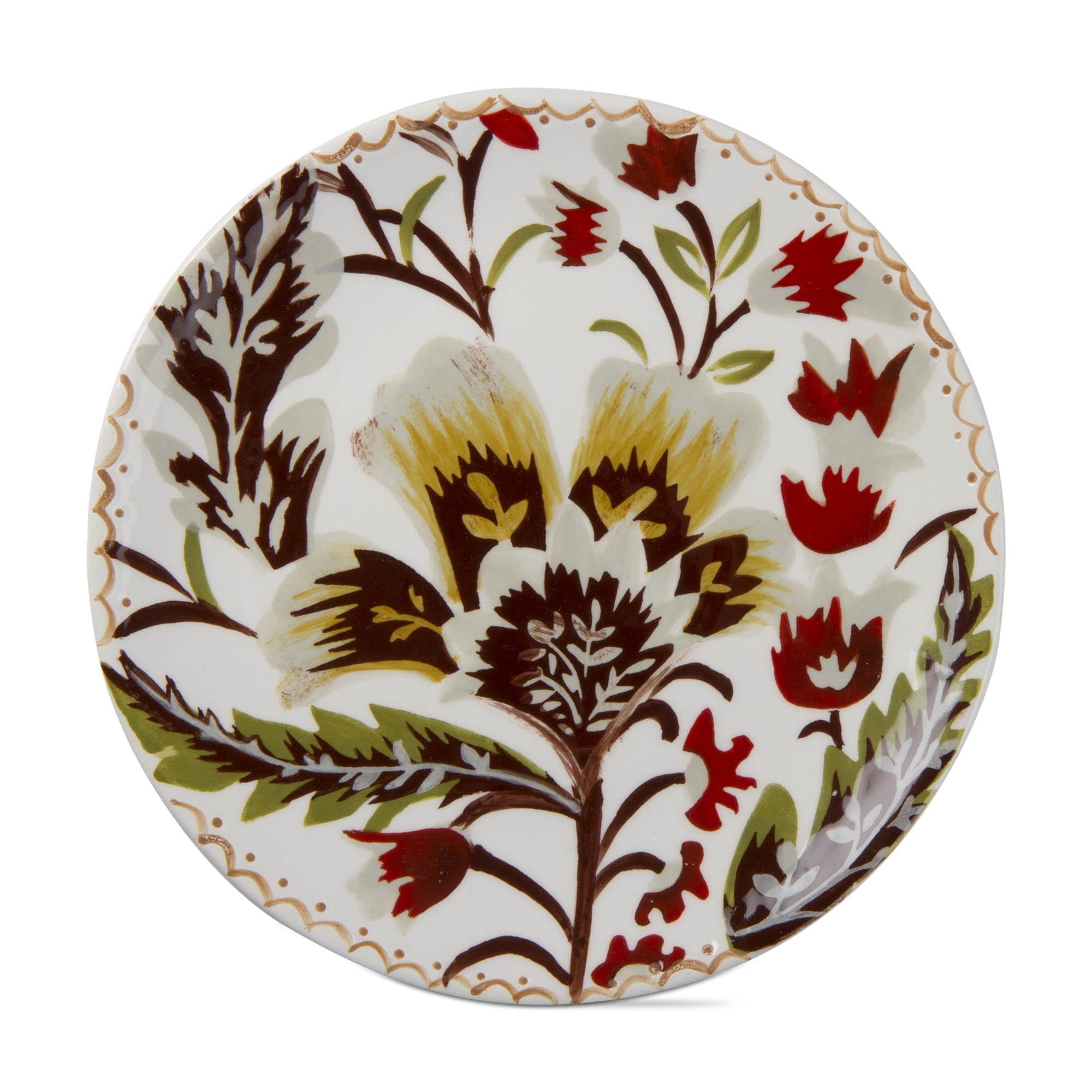 TAG Autumn Bloom Appetizer Plate Multi Harvest
