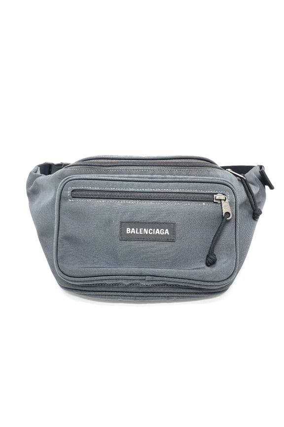 Pre-Owned Balenciaga 482389 Waist pouch bag belt bag Waist Pouch Gray Based (Good)