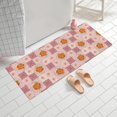 thumbnail image 2 of Pioneer Flower Floral Print Pattern Bathroom Rugs Mat, Non Slip Microfiber Bathroom Rug with Rubber Backing, Soft Mats for Bathroom Floor Tub Shower, 24"x60", 2 of 5