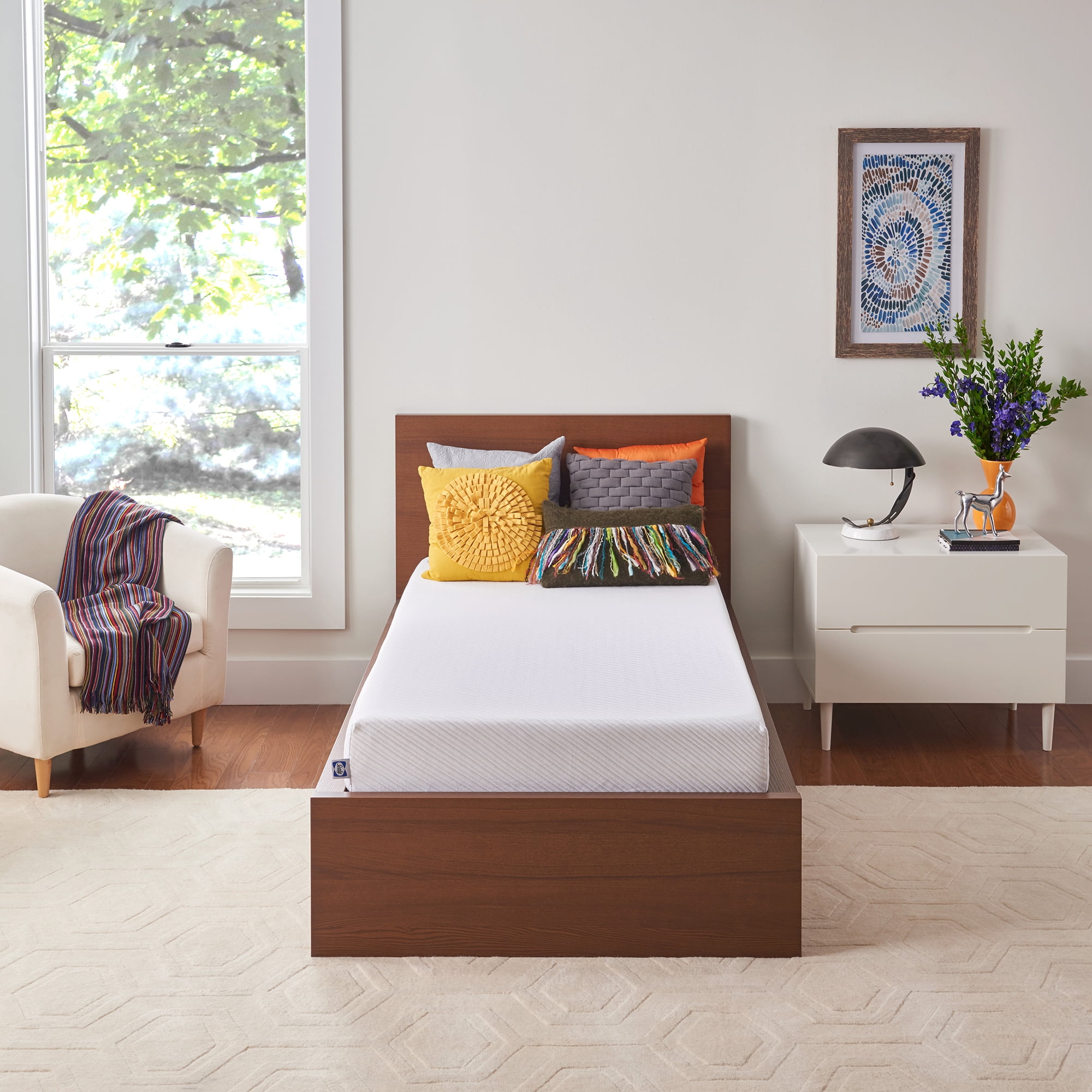 Sealy 8" Gel Memory Foam Mattress, Twin, Medium Firm