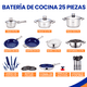 thumbnail image 2 of Batería de Cocina Flavor Kitchen Acero Inox Quirúrgico 26 Pz, 2 of 7