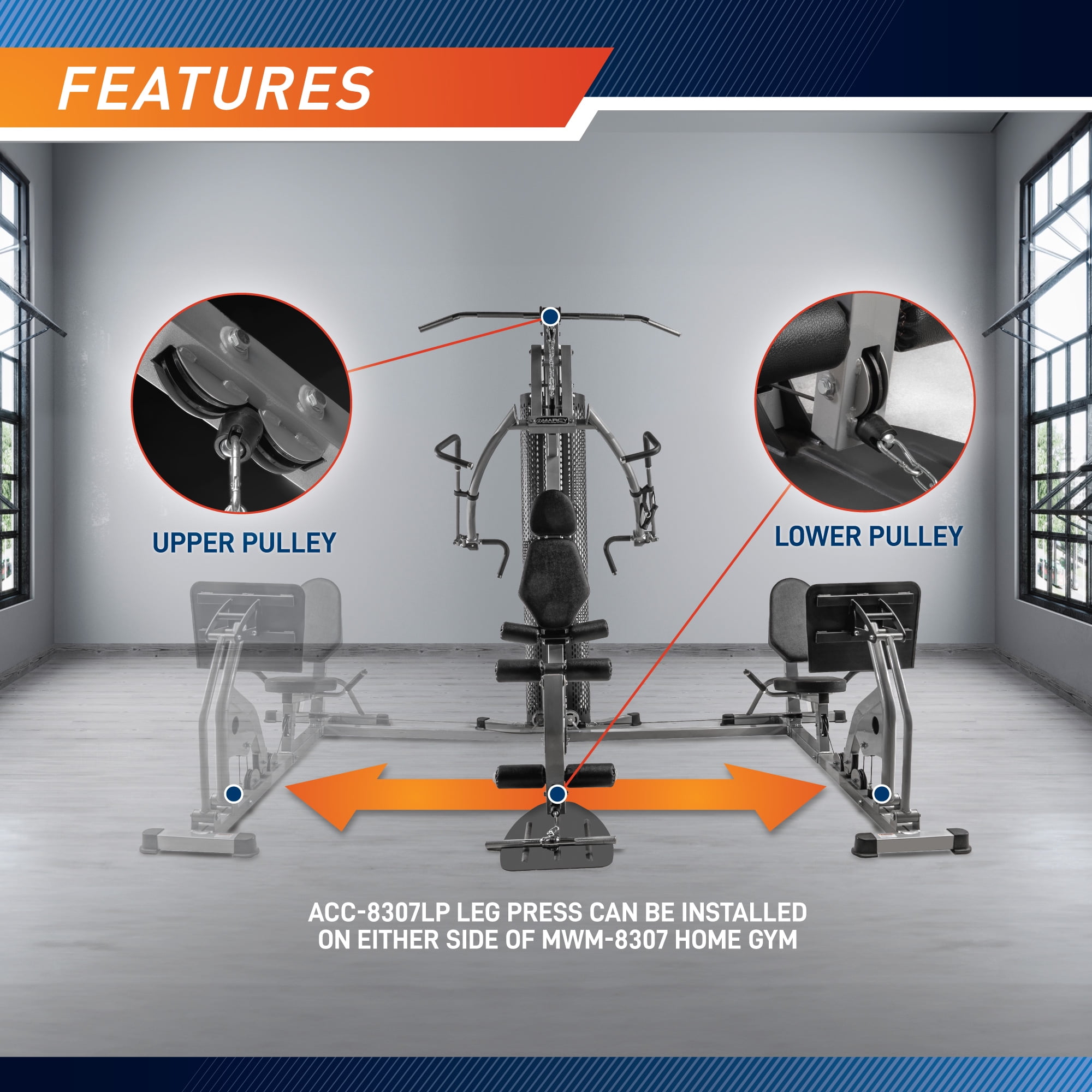 Marcy 150 LB. Home Gym with Row MWM-8307