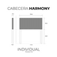 thumbnail image 4 of Cabecera Individual Harmony RA Rosa, 4 of 5