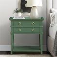 thumbnail image 6 of Pemberly Row Vintage Green Wood 2-Drawer Tray Top Nightstand, 6 of 12