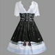 thumbnail image 4 of Moda mujer Feliz Navidad Vintage Santa Claus estampado encaje vestido de fiesta de noche Fridja  qw508, 4 of 7