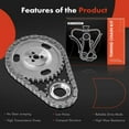 thumbnail image 5 of A-Premium Engine Timing Chain Kit W/Sprocket [fits OHV, 6Cyl 4.3L] Compatible with Chevrolet & GMC Vehicles, fits Express Savana 1500, Blazer, Jimmy, Astro, K1500, P3500, S10 & More & Isuzu Hombre, 5 of 8