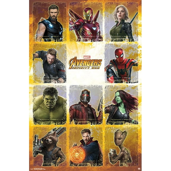 Marvel Cinematic Universe - Avengers - Infinity War - Collage Wall Poster, 22.375" x 34"