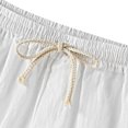 thumbnail image 4 of Pantalones cortos para hombres pantalones cortos elásticos para hombres pantalones cortos de lino para hombres pantalones cortos con cierre de cordón para hombres pantalones ANGGREK Otros, 4 of 8