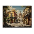 thumbnail image 3 of Designart "Fiesta City Mexico Mexican wall art II" Mexico Print on Natural Pine Wood, 3 of 5