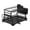 Black, variant on deevoka 2 Tiers Dish Drainer Rack Utensil Holder Household Multipurpose Lightweight with Black